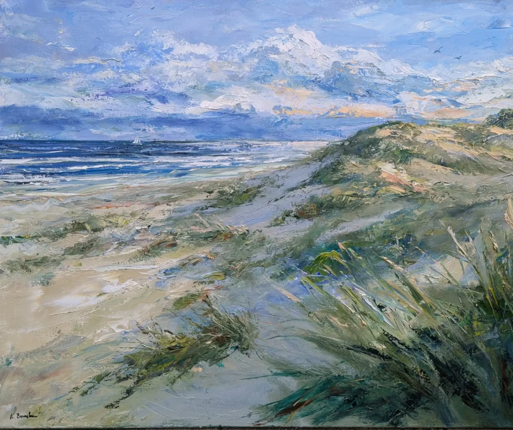 Kvällssol över stranden